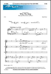 Why We Sing Three-Part Mixed choral sheet music cover